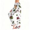 Women's Casual Fashion Christmas Printed Flannel Pants Pajama Pants