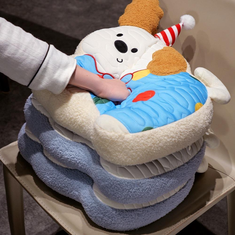 Non-slip Cooling  Seat Cushion Cartoon Back Support Pillow Cute Seat Pad  Sofa