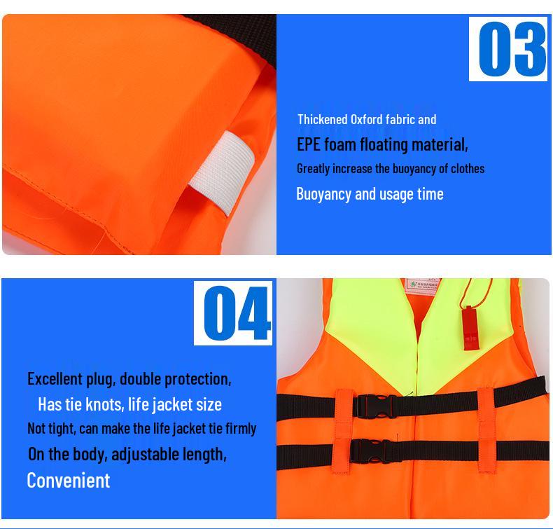 Kids' Buoyancy Foam Life Jacket - Lightweight Oxford Swim Vest for Boys & Girls