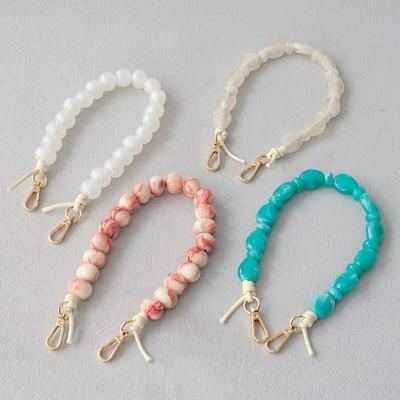 Nieuwe Mode Dames Tas Accessoire Afneembare Boetiek Kralen Kettingen Schattige Acryl Luxe Riem Dames Handtas Schouder Handvat Ketting
