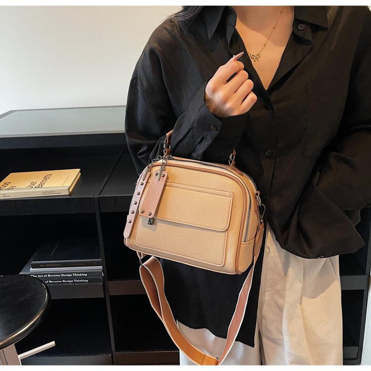 Retro handbag bag women's fashion versatile shoulder bag high-end trend messenger small square bag