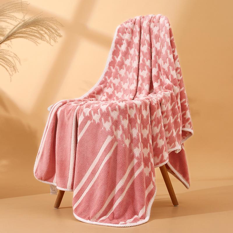 Coral Fleece Double-Sided Quick Dry Towels for Home - Mother-Child & Couple Set