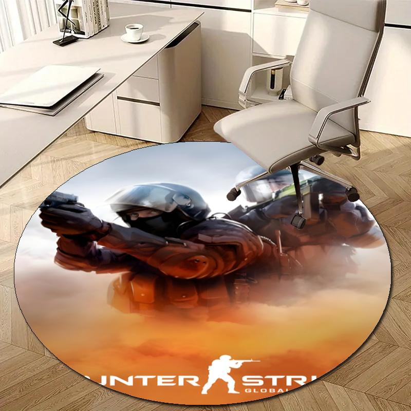 Personalized CS Round Chair Office Rug - Perfect for Mat, Office Chair & More - Ideal Gift for Birthdays and Holidays