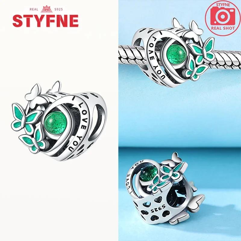 Copper Metal Colorful Butterfly Series Charm Bead Components Shiny Zircon Bead Components Compatible With Authentic Original Bracelet High Quality