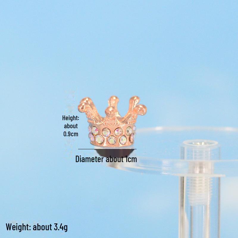 Crystal Ball Mini Base with Metal Violent Bear Crown: Handmade Accessories & Crafts for Gifts and Decoration.