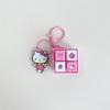 New Creative Four-Grid Electronic Button Sound Keychain Pendant Decor Cartoon Anime Figure Minecraft