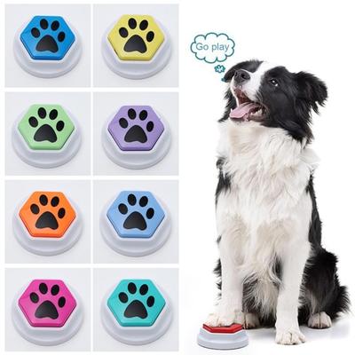 Yousheng Dog Communication Button Training Button Record Repeat Commands Pet Speaking Button Interactive Dog Talking Button for Fun Learning