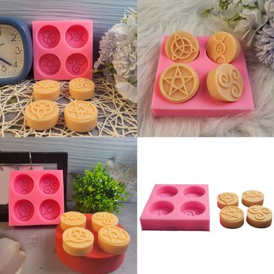 Mehrzweck Robuste Silikon Symbol Kerzenhalter Form Set Tragbar für Resin Gips Bastelbedarf Sortierte Größen