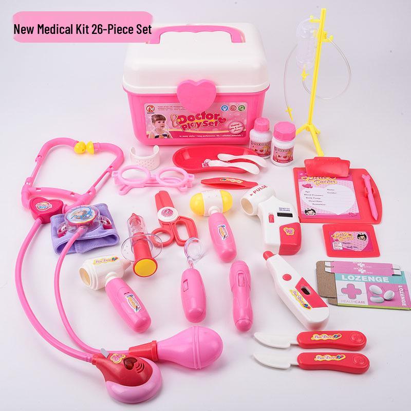 Kids Medical Role-Play Toy Set: Doctor, Nurse, Dentist Tools with Stethoscope & Injection Accessories.