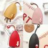 Cute Rabbit Pull Out Key Sleeve Cartoon Animal Pu Leather Car Key Case Holder Large Capacity Keychain Pouch Keychain Organizer