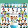 Vibrant Luca Party Ocean Cartoon Character Theme Disposable Cake Ornaments