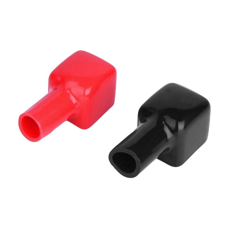 2 Pcs PVC Battery Terminal Covers Positive and Negative Pole Protection