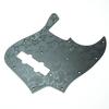 Jazz Bass Pickguard Black [Paisley Engraving]