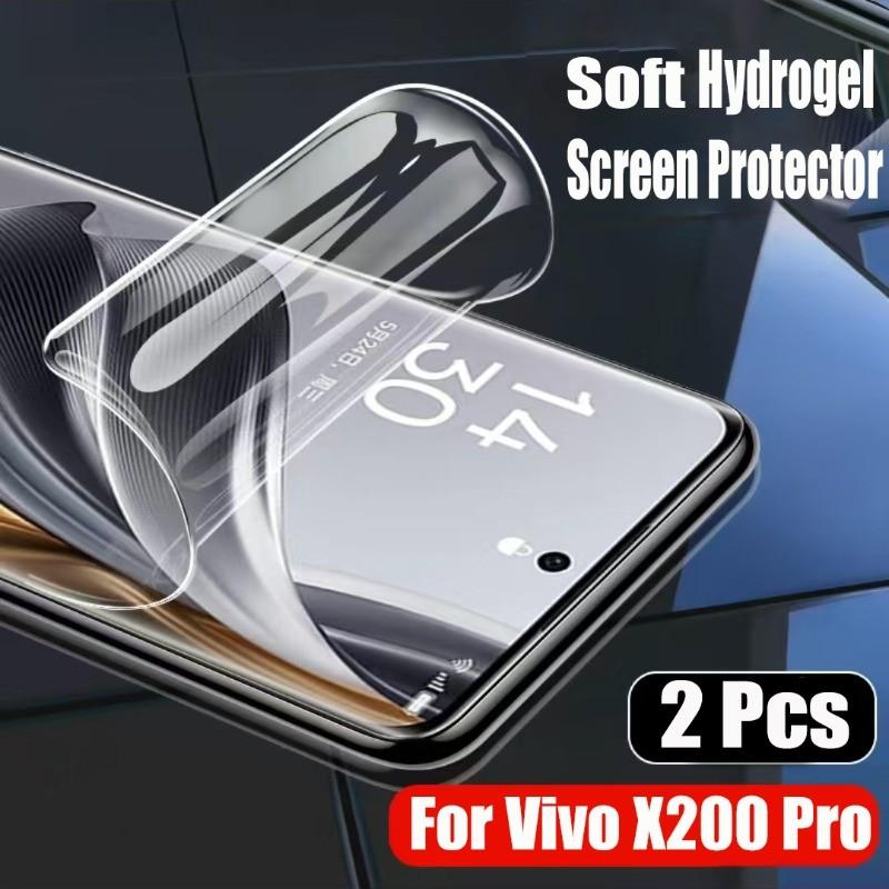 

2 шт. Vivo x200 Pro HD М яка гідрогелева захисна плівка для екрана для Vivo V60 V27 v50 V40 V30 Pro V30e V29 5G Гідрогелева захисна плівка For Vivo V60 5G