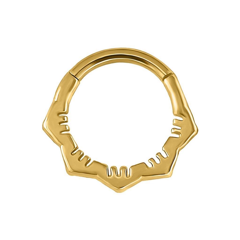 Crystal Nose Piercing Septum Ring Stainless Steel Accessory for Ear Helix Cartilage Fashionable Body Accessories