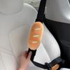 Original Cute Baguette Plush Car Seatbelt Shoulder Protector Anti-Wear Anti-Slip Decorative Accessory
