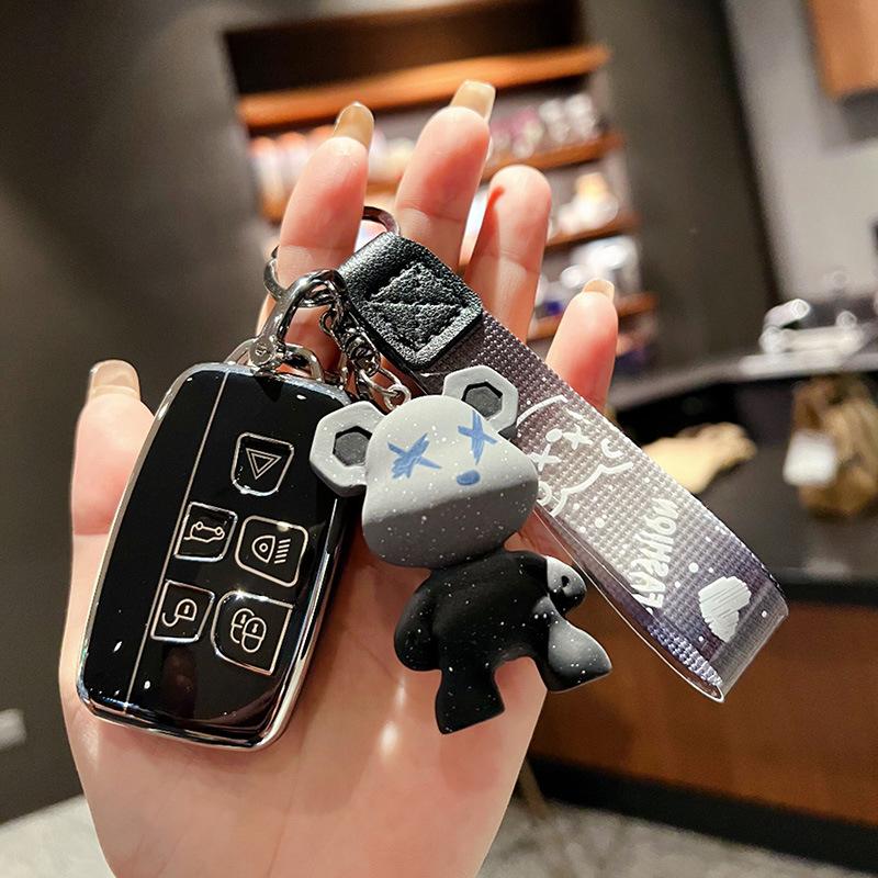 Husă Cheie pentru Land Rover Discovery Sport Range Rover Evoque Freelander Defender Jaguar Husă cu Cataramă