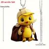 Decoration Pendant Car With Cute Yellow Duck Acrylic For Interior Accessory Car