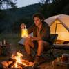 2000mAh Camping Lantern Light Portable LED Flashlight Rechargeable Lamp with Battery Outdoor Work Torch with Grip For Garage Hiking Travel