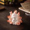 Nine-tailed Fox for Wealth Attraction, Creative and Cute Fox Office and Living Room Desktop, Car Fairy Fox Decorative Items