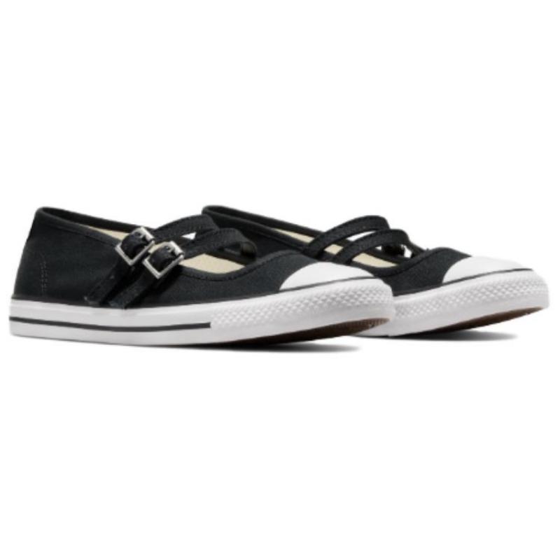 Converse Chuck Taylor All Star Damen Niedrige Canvas-Schuhe Mode Vielseitig Schwarz A11551C