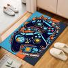 Retro-Spielcontroller Neonlichter Teppich für Wohnzimmer Schlafzimmer Sofa Heimdekor Rus Rutschfeste Fußmatte Luxuriöses Geschenk