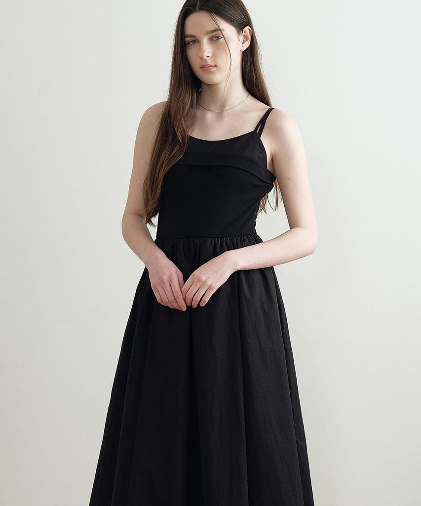 MAKE A TOAST Bustier Strap Dress (Black) Mbfsop004Bk