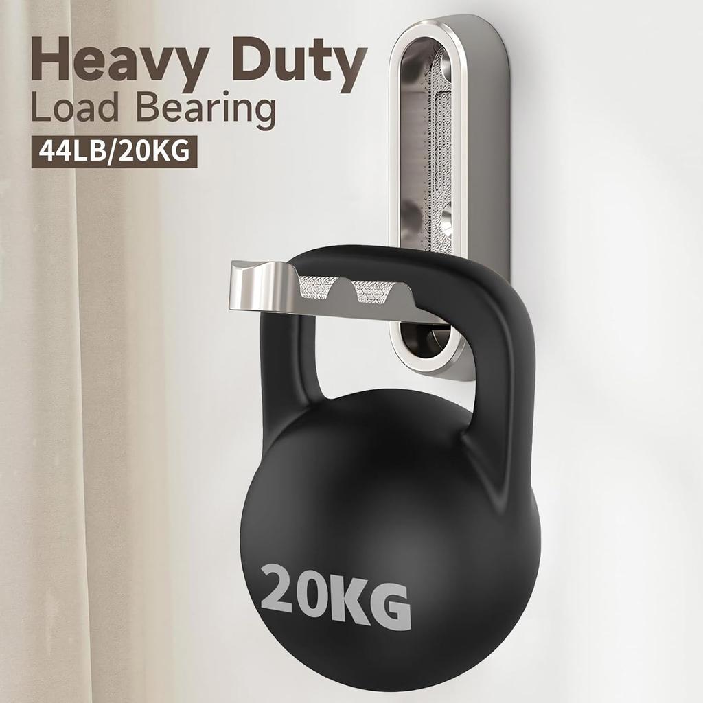 2Pcs Foldable Wall Hooks, Zinc Alloy Folding Hook Silver, Heavy Duty Folding Coat Hooks Wall Mounted for Hanging Coat Towels Bags Keys (Silver, 2