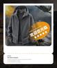 Men's Trendy Fleece Hooded Jacket: Warm, Thick, Casual Outdoor Coral Fleece for Autumn and Winter.