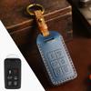 Leather Protector Fob Case for Volvo S60 S80 V60 XC60 XC70 S60L V40 XC90 Keyless Go Remote Car Key Cover Keychain Accessories