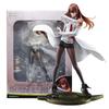 22,5 cm Anime Steine;Gate Makise Kurisu Dream Tech Figur 1/7 Weißer Kittel Stil Stehendes Modell Spielzeugpuppe Actionfigur PVC