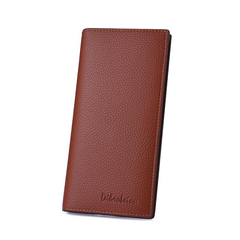 Men's Ultra-Thin Leather Card Holder & Wallet - Korean Style
