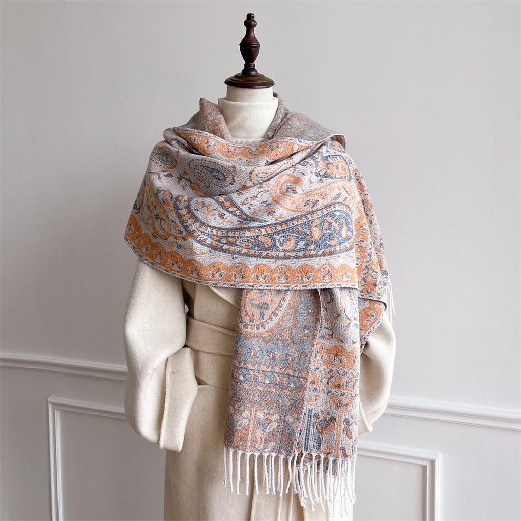 Autumn and Winter Travel Warm Cashmere Shawl Scarf Fashion Women Luxury Print Pashmina Blanket Wraps Female Poncho Bufanda