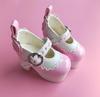 Doll Shoes, 4-minute Width, All-purpose, High Heel, Lace-up Shoes, Lace Trim, Patent Leather (pink)