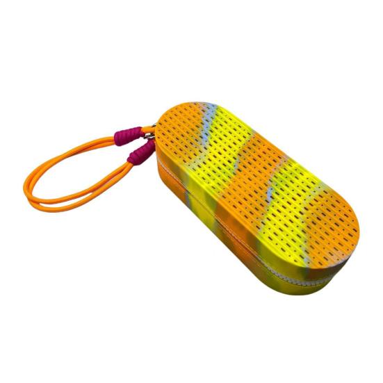 

Силіконовий чохол для плавальних окулярів, двосторонній, з дихаючими дренажними отворами, ударостійкий, велика ємність, портативний, для подорожей, окуляри для плавання, сумка для зберігання жовтий