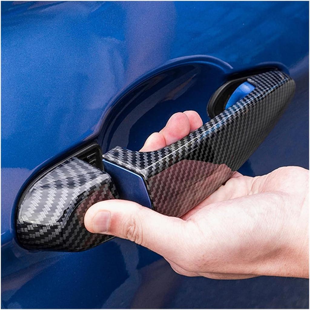 Car Door Handle, Gloss Black Car Exterior Door Handle Covers Trims Compatible for BMW 1 3 Series E87 E90 E91 E92 E93 F30 X1 X2 X3 X4 X6 Auto