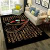 3D Egyptian Pharaoh Hieroglyphics Carpet Rug for Home Living Room Bedroom Sofa Doormat Decor,kids  Area Rug Non-slip Floor Mat