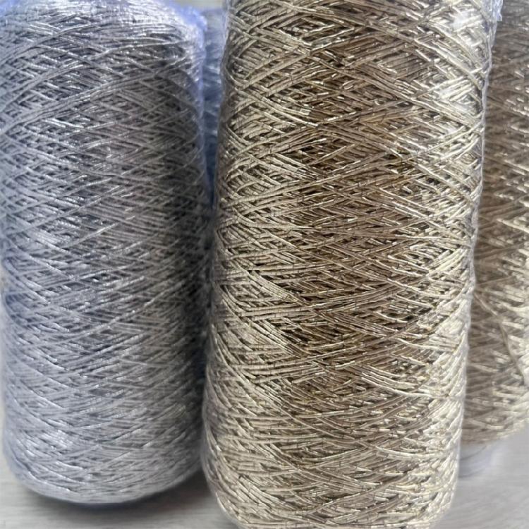 200g/Roll Metallic Crochet Thread for Making Handbag, Purse, Clothing Embellishments, Knitting Thread Yarn