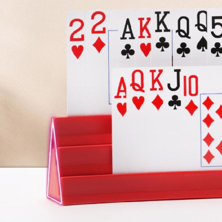 Folding Playing Card Holder Deck Stand Replacement Board Game Poker Seats Playing Card Holder for Organizing Cards