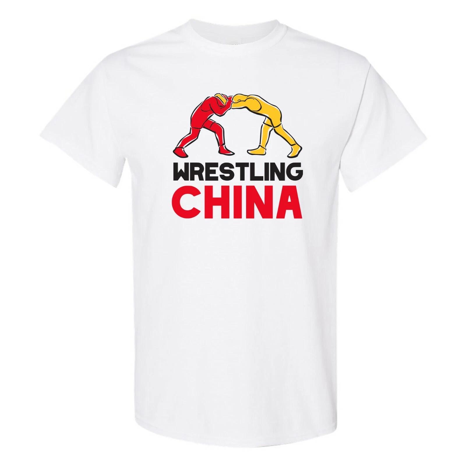 

China Wrestling - Summer Games Sport Event Athletics T Shirt - White M