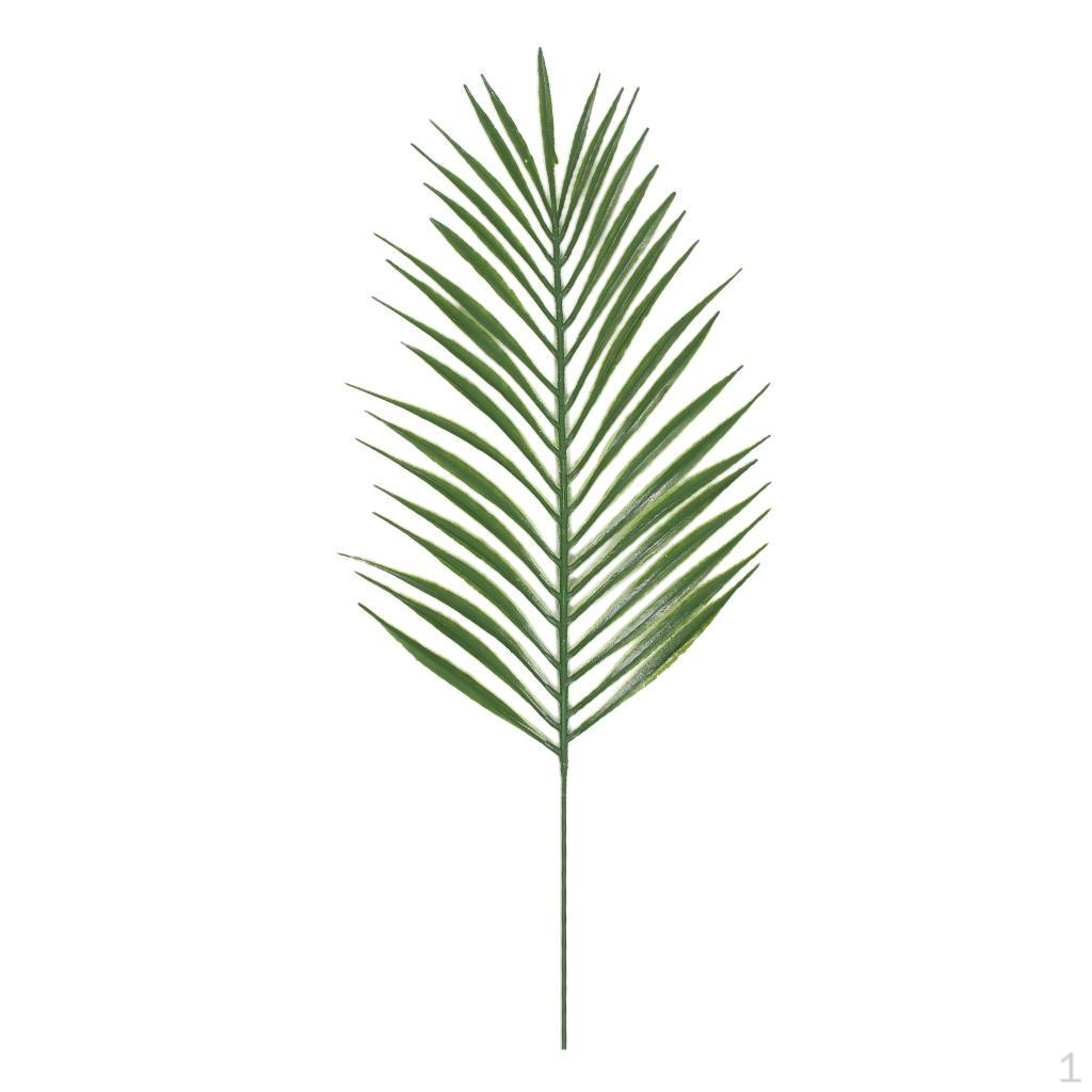 Palm Leaves Artificial Fern Plants Foliage For Outdoor Yard Areca palm Dark Green