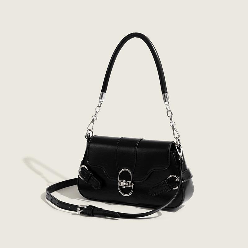 2025 New Underarm Bag Melard Retro Hardware Lock Crossbody Bag for Work Commute Flap Bag Shoulder Bag