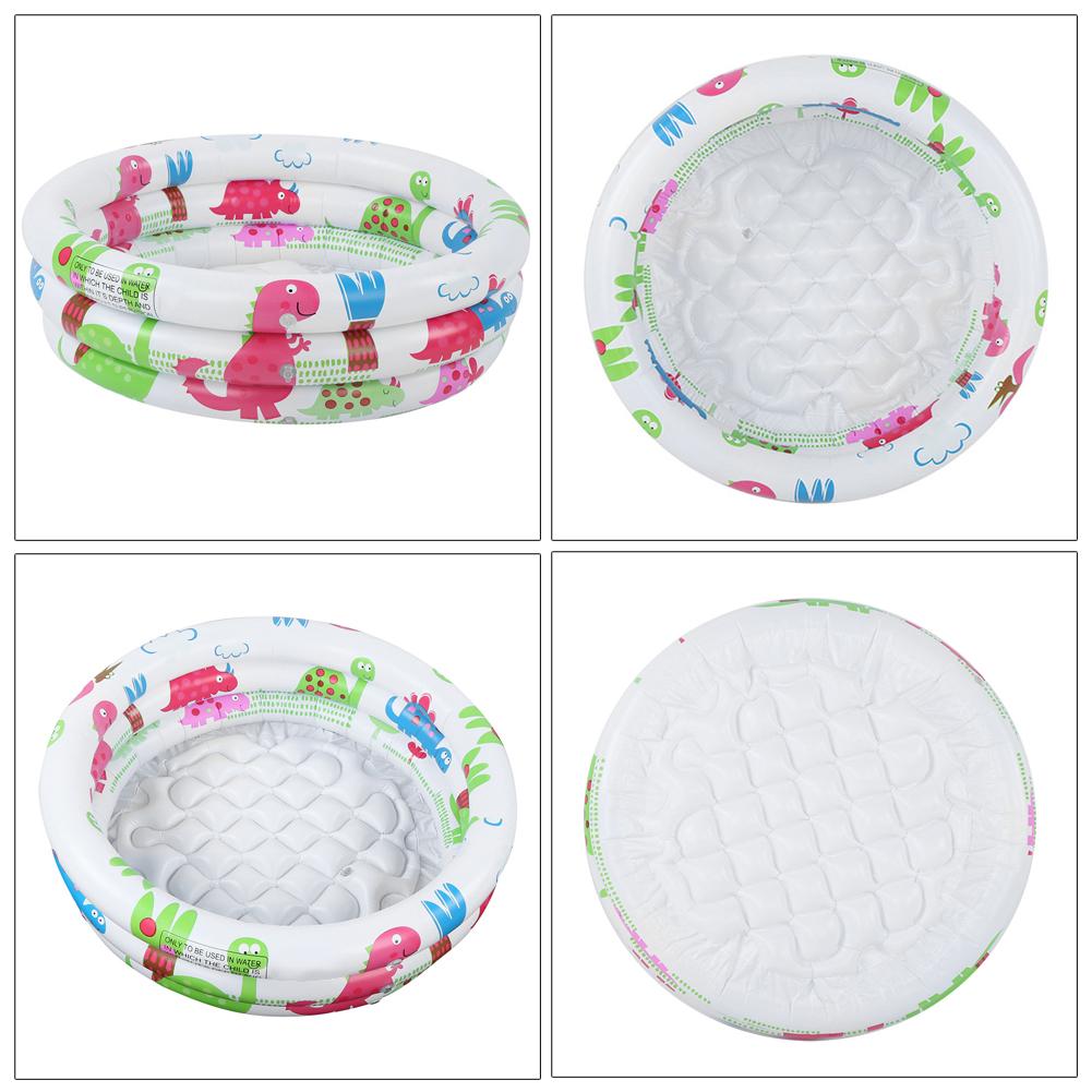 Cartoon Dinosaur Pattern Round PVC Inflatable Swimming Pool Bathtub for Children Kid