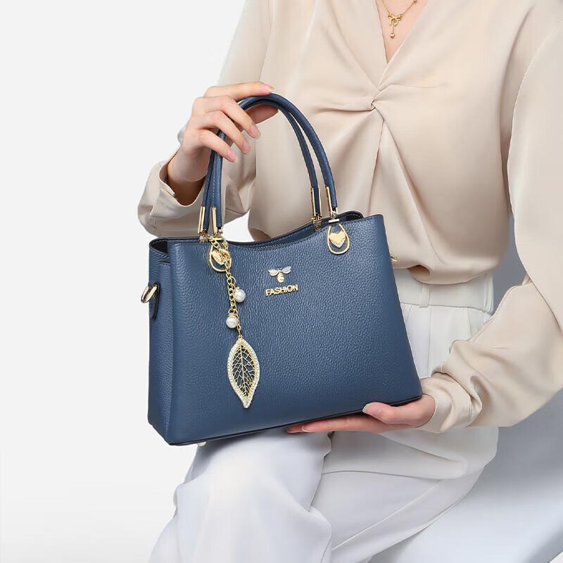 Aegean Sea First Layer Cowhide Women's Kelly Handbag