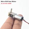 1Pcs New DC 3V 5V 6V 12RPM Micro N30 Gear Motor Single Long Shaft Mini Gearbox Motor Slow Speed High Torque Reduction Motor