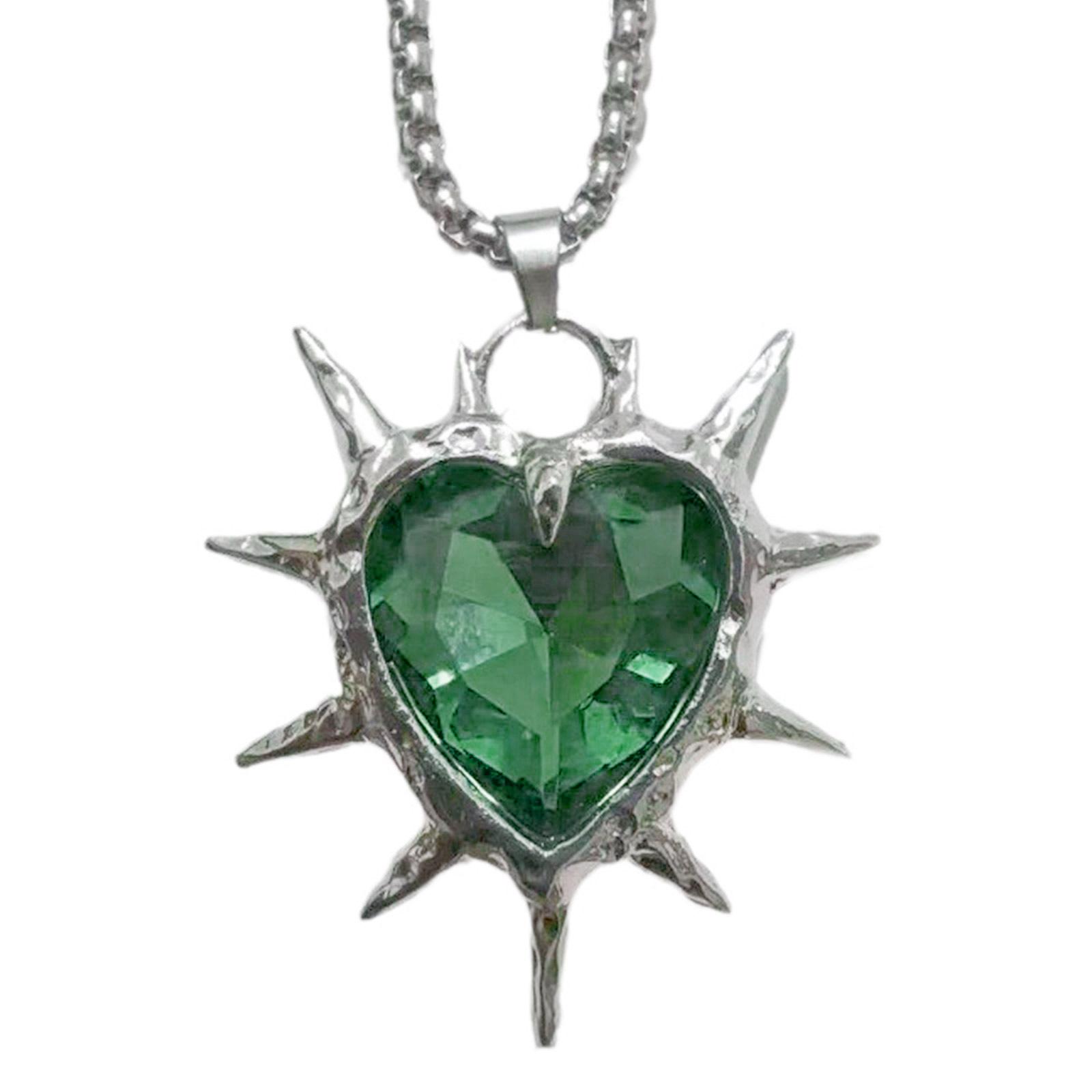 

Модное уникальное колье-капля в форме сердца с шипами для модных женщин, прочные ювелирные изделия из сплава