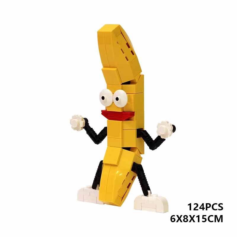 

Moc-10199 Танцующий Банан Строительные Блоки, Забавный Фруктовый Персонаж С Подвижными Руками, Креативное Комедийное DIY Для Подарка Детям