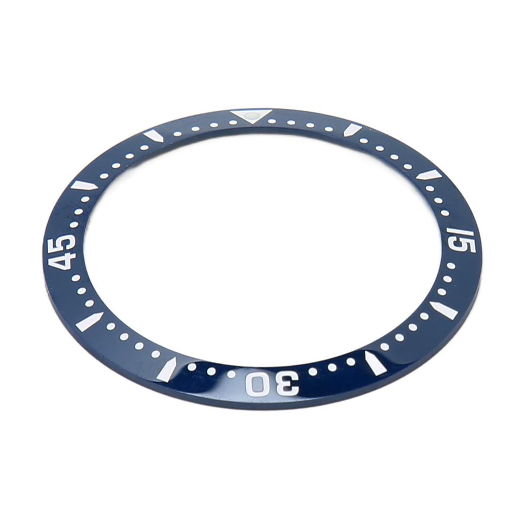 Ceramic Watch Bezel Ring Professional 38.6mm Watch Bezel Insert Replacement Parts Accessory for Repairer Blue Base