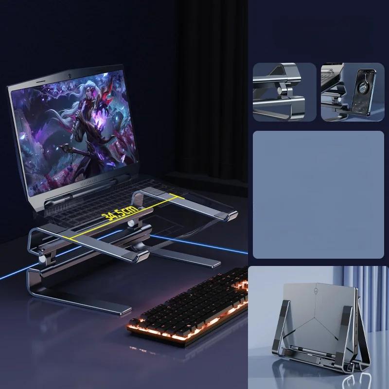 Eary Aluminum Laptop Stand for Desk With Height Adjustable Riser Ergonomic Universal For Notebook Macbook Lenovo Computer Holder