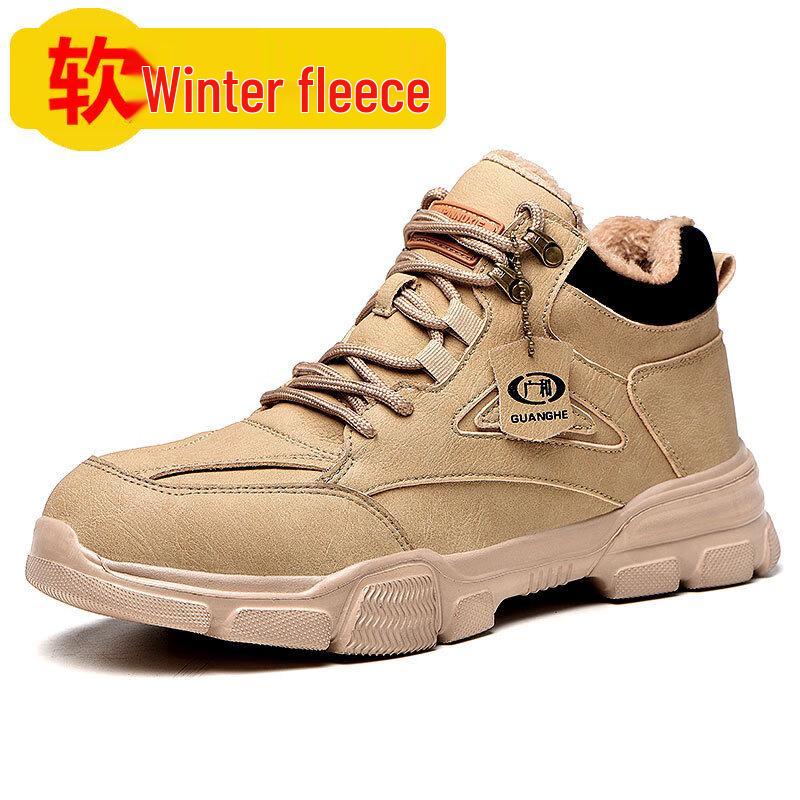 Miflame Men s Steel Toe Warm High-Top Safety Boots 36-46